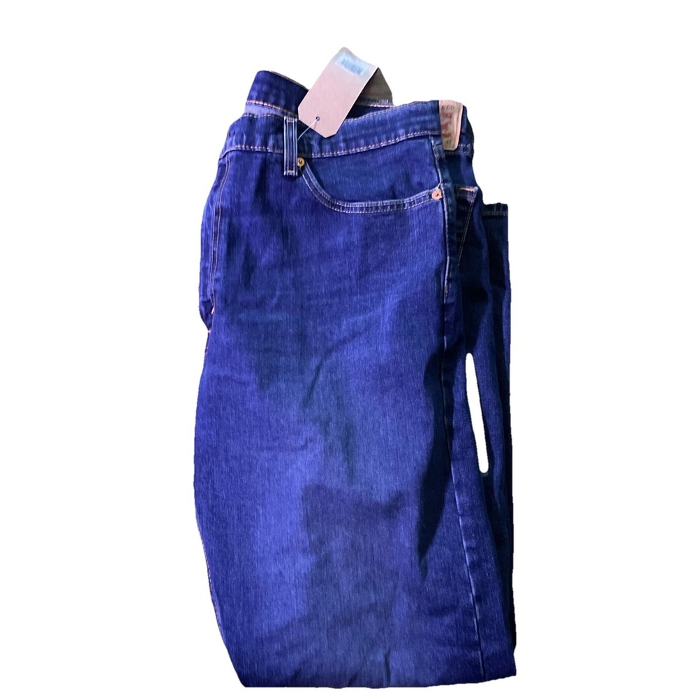 NEW LEVI'S 505 REGULAR FIT DENIM JEANS 40" W  32" L MEDIUM INDIGO‎ BLUE